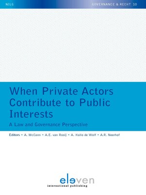 cover image of When Private Actors Contribute to Public Interests